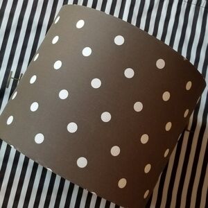 ❗Henri Bendel Style Brown White Polka Dot Lamp Shade❗